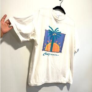 Vintage King Cotton Single Stitch California Print Tee X-Large